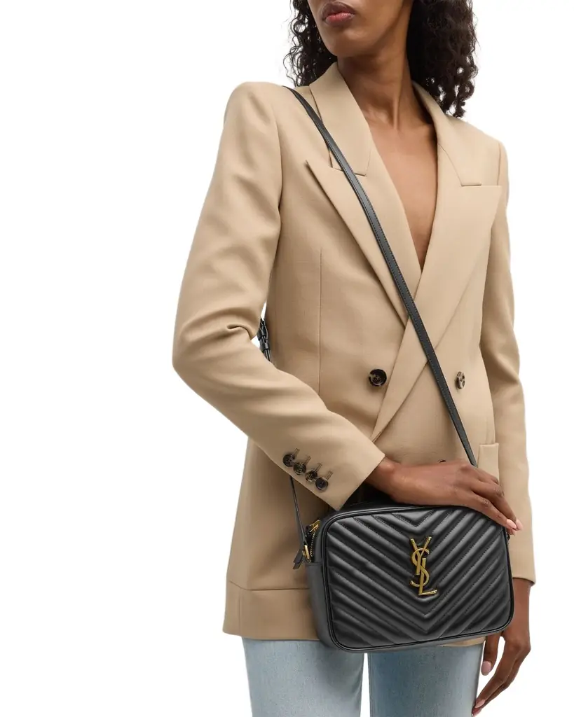 Saint Laurent Lou Medium YSL Camera Bag with Pocket in Quilted Leather | Image 1 Saint Laurent Lou Medium YSL Camera Bag with Pocket in Quilted Leather | Image 1