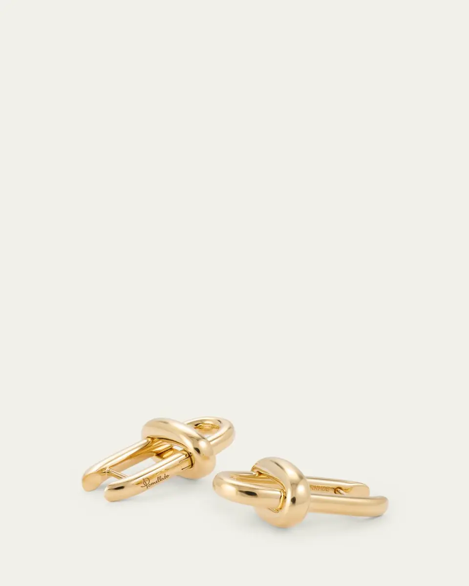 Pomellato Iconica 18K Yellow Gold Link Earrings | Thumbnail 3 Pomellato Iconica 18K Yellow Gold Link Earrings | Thumbnail 3