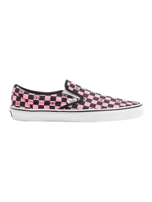 x Vans Men's VLogo Checkerboard Classic Slip-On Sneakers