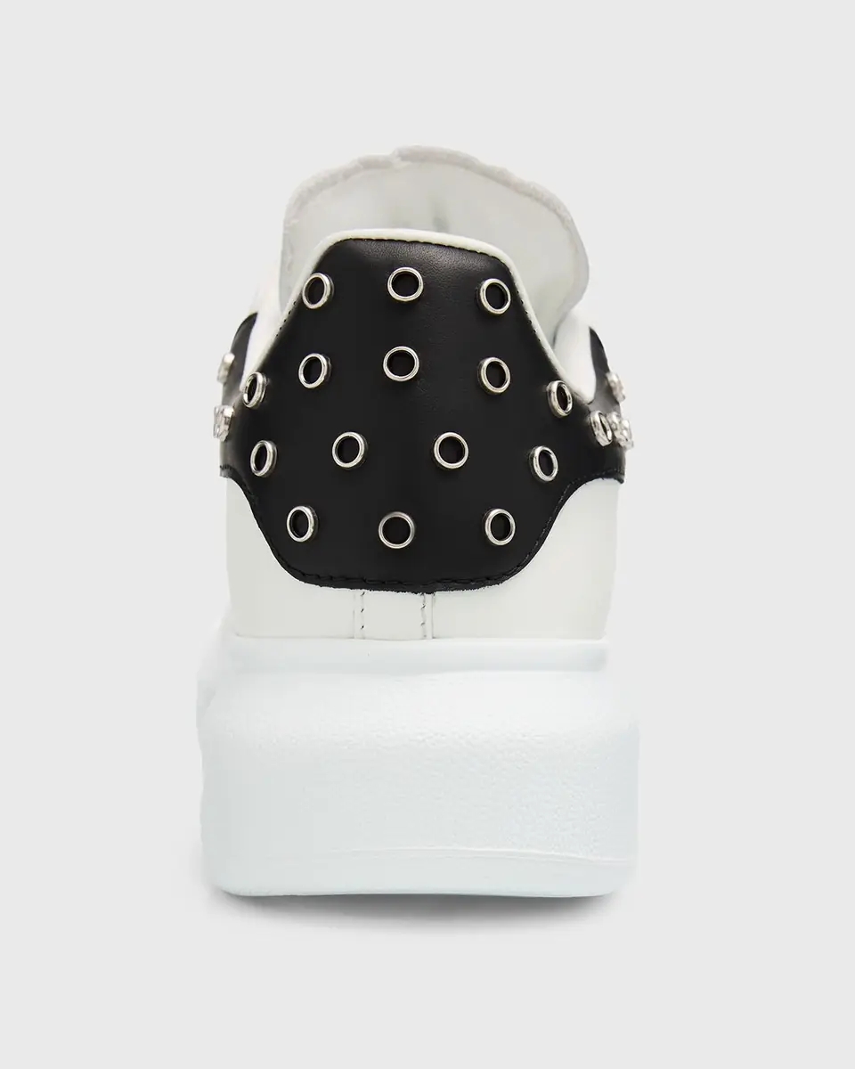 Alexander McQueen Oversized Embellished Leather Sneakers | Thumbnail 5 Alexander McQueen Oversized Embellished Leather Sneakers | Thumbnail 5