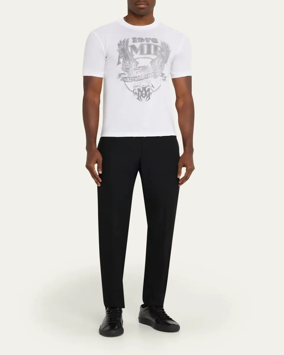 Amiri Men's Eagle Logo Cotton T-Shirt | Thumbnail 2 Amiri Men's Eagle Logo Cotton T-Shirt | Thumbnail 2