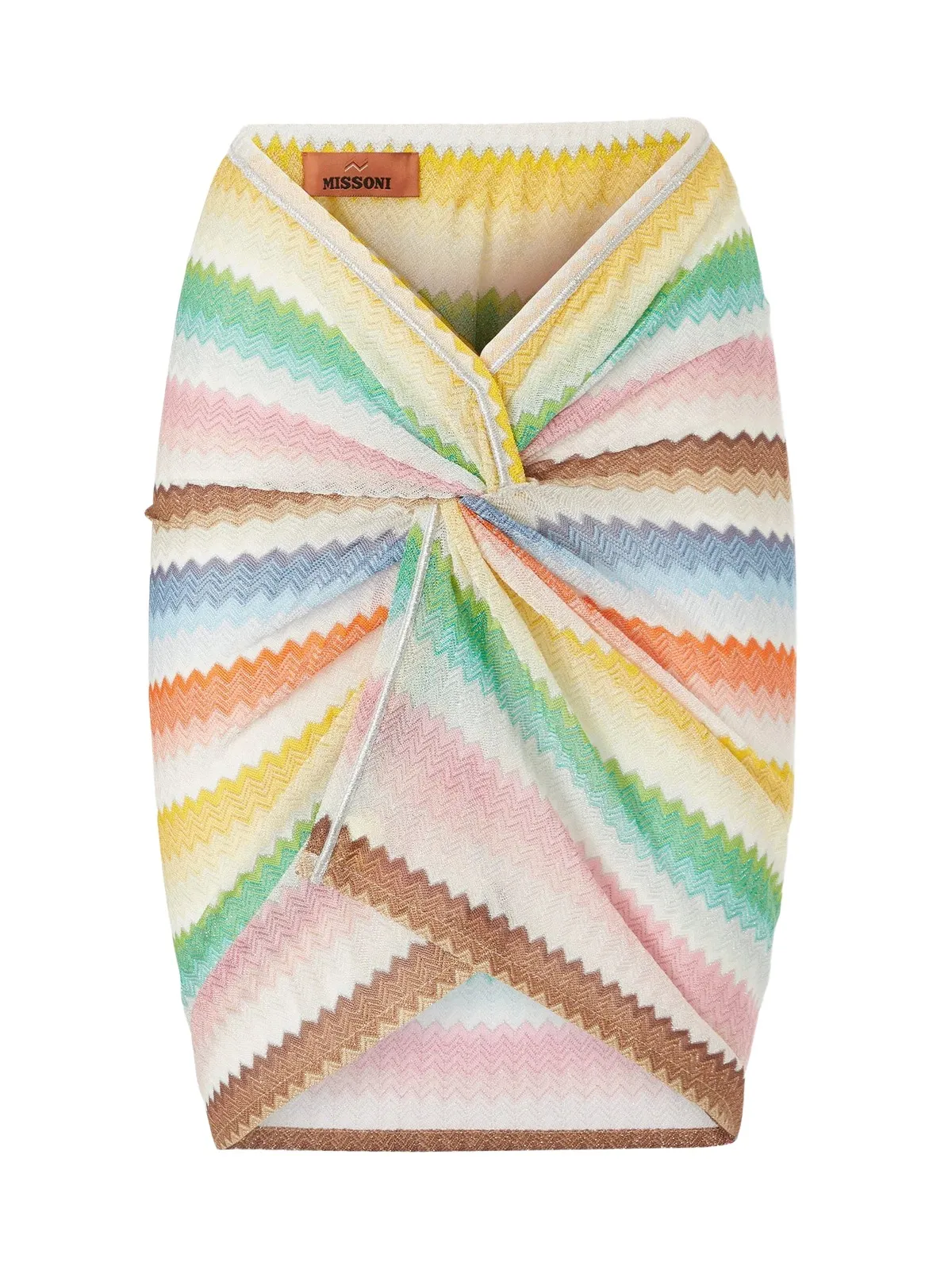 Zig-Zag Lamé Mini Wrap Skirt Zig-Zag Lamé Mini Wrap Skirt