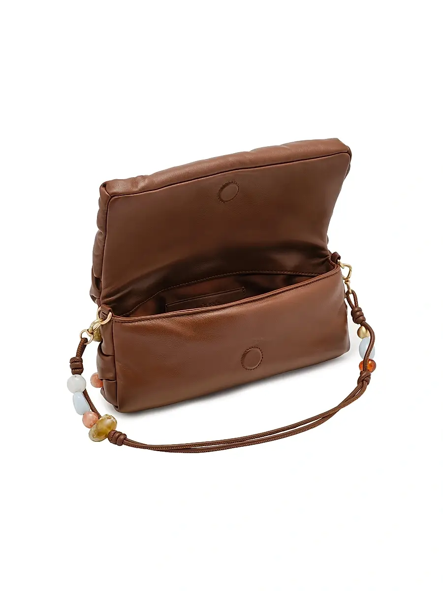 Cult Gaia Women's Amalia Beaded Leather Top Handle Bag - Bauble Multi | Thumbnail 2 Cult Gaia Women's Amalia Beaded Leather Top Handle Bag - Bauble Multi | Thumbnail 2