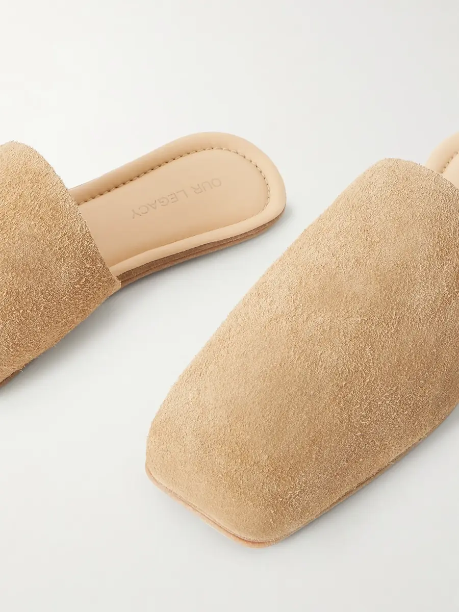 Our Legacy Cigarr Brushed-Suede Slippers - Men | Thumbnail 4 Our Legacy Cigarr Brushed-Suede Slippers - Men | Thumbnail 4