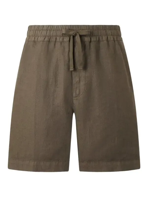Samuel Straight-Leg Linen Shorts - Men