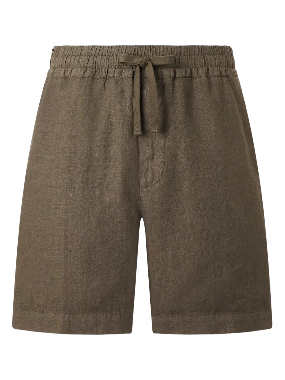 Samuel Straight-Leg Linen Shorts - Men Samuel Straight-Leg Linen Shorts - Men