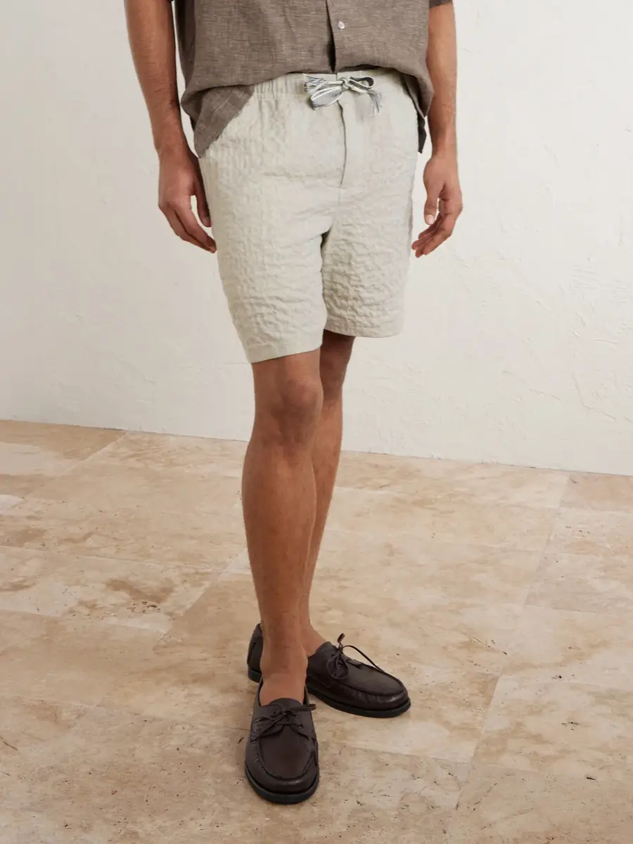 Orlebar Brown Alex Straight-Leg Cotton-Blend Drawstring Shorts - Men | Thumbnail 3