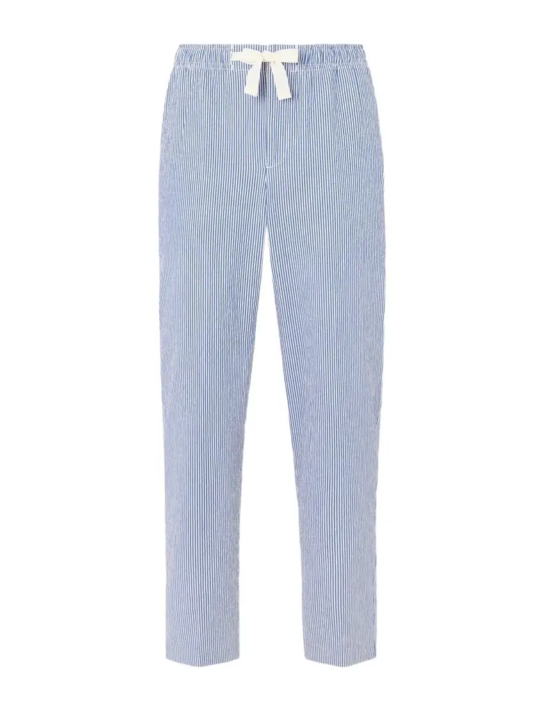 Orlebar Brown Alex Tapered Striped Cotton-Blend Seersucker Drawstring Trousers - Men | Image 1 Orlebar Brown Alex Tapered Striped Cotton-Blend Seersucker Drawstring Trousers - Men | Image 1