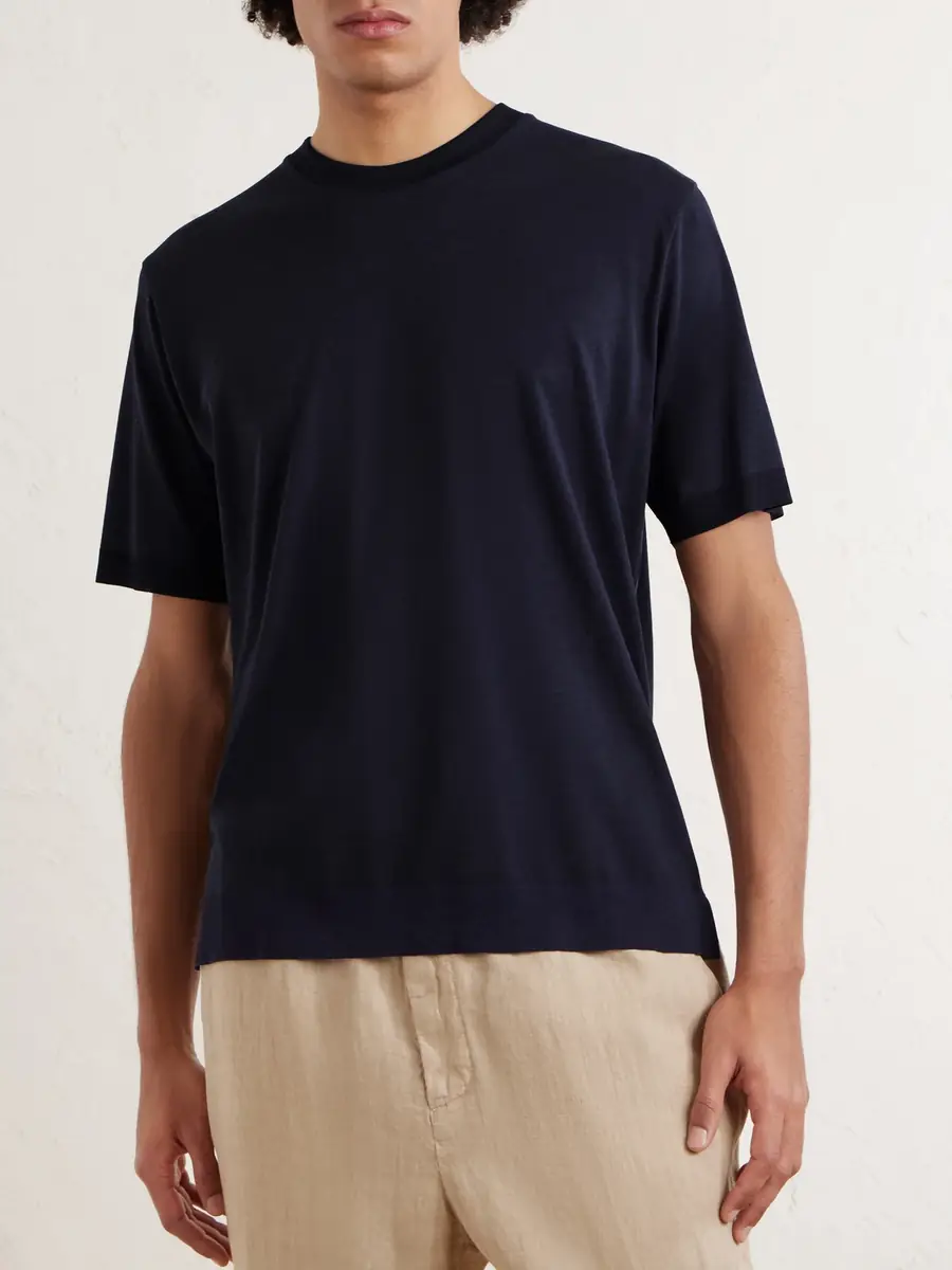 Altea Cecil Lyocell and Cotton-Blend Jersey T-Shirt - Men | Thumbnail 3 Altea Cecil Lyocell and Cotton-Blend Jersey T-Shirt - Men | Thumbnail 3