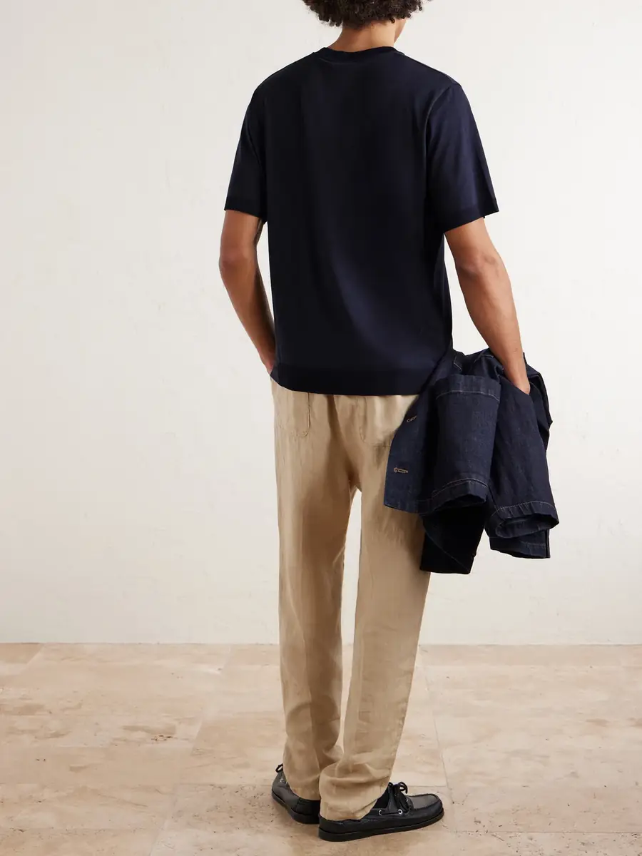 Altea Cecil Lyocell and Cotton-Blend Jersey T-Shirt - Men | Thumbnail 4 Altea Cecil Lyocell and Cotton-Blend Jersey T-Shirt - Men | Thumbnail 4