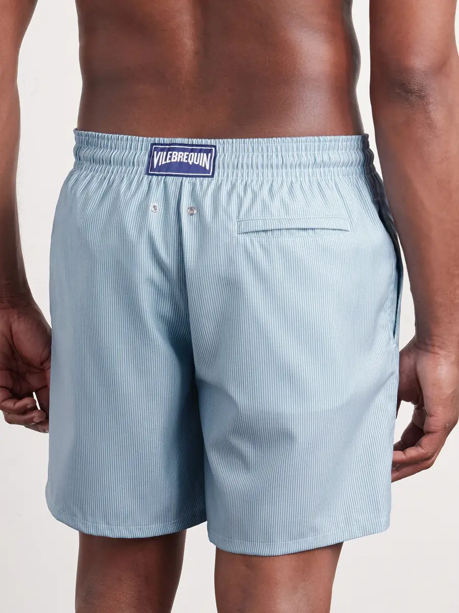 Vilebrequin Moopea Straight-Leg Mid-Length Striped Wool-Blend Swim Shorts - Men | Thumbnail 3 Vilebrequin Moopea Straight-Leg Mid-Length Striped Wool-Blend Swim Shorts - Men | Thumbnail 3