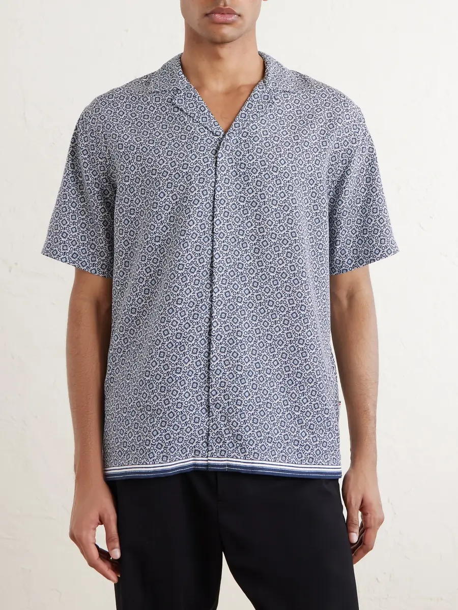 Orlebar Brown Maitan Camp-Collar Printed Lyocell Shirt - Men | Thumbnail 3 Orlebar Brown Maitan Camp-Collar Printed Lyocell Shirt - Men | Thumbnail 3