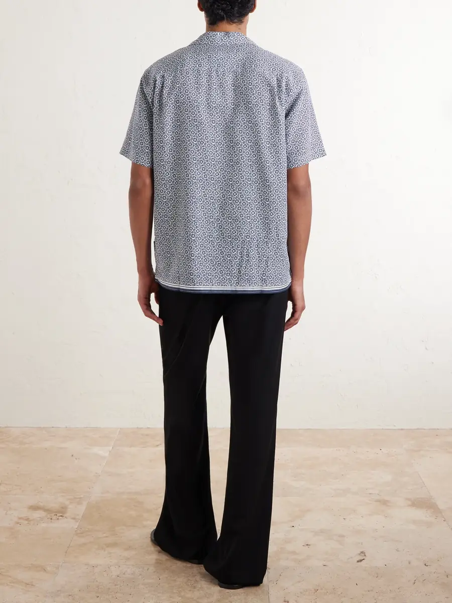Orlebar Brown Maitan Camp-Collar Printed Lyocell Shirt - Men | Thumbnail 4 Orlebar Brown Maitan Camp-Collar Printed Lyocell Shirt - Men | Thumbnail 4