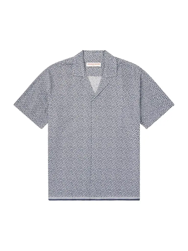 Orlebar Brown Maitan Camp-Collar Printed Lyocell Shirt - Men | Image 1 Orlebar Brown Maitan Camp-Collar Printed Lyocell Shirt - Men | Image 1