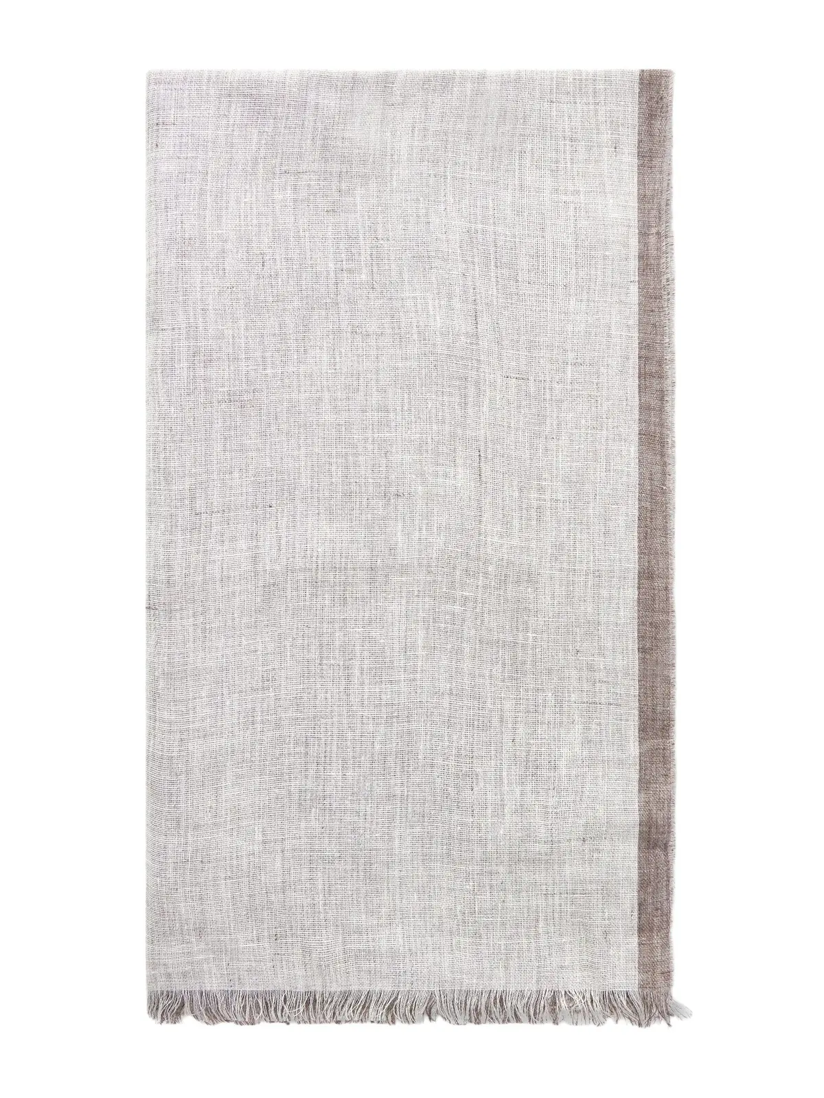 Fringed Linen Scarf - Men