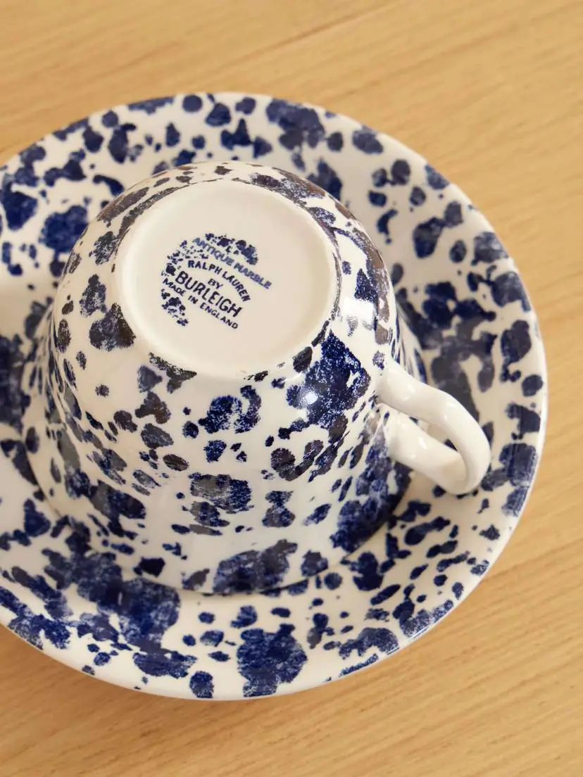Ralph Lauren Home + Burleigh Painted Earthenware Teacup And Saucer Set | Thumbnail 3 Ralph Lauren Home + Burleigh Painted Earthenware Teacup And Saucer Set | Thumbnail 3