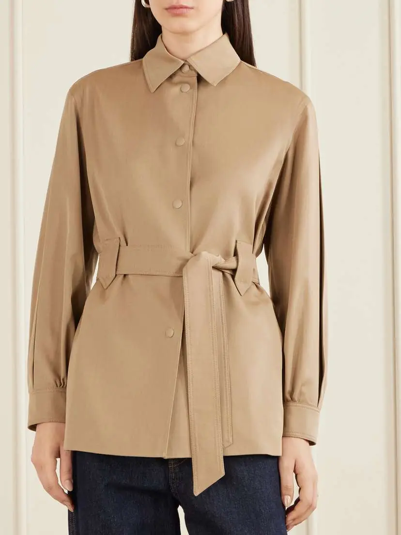 Max Mara Belted Wool-twill Jacket | Thumbnail 3 Max Mara Belted Wool-twill Jacket | Thumbnail 3