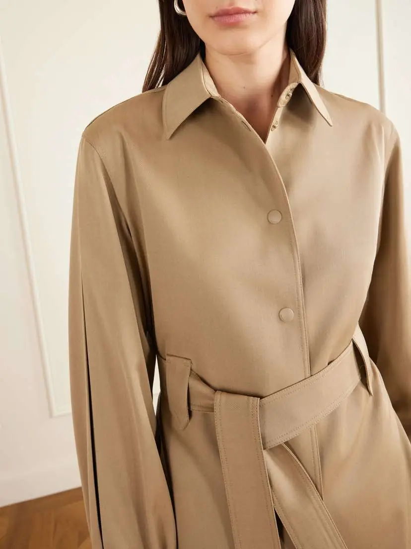 Max Mara Belted Wool-twill Jacket | Thumbnail 5 Max Mara Belted Wool-twill Jacket | Thumbnail 5
