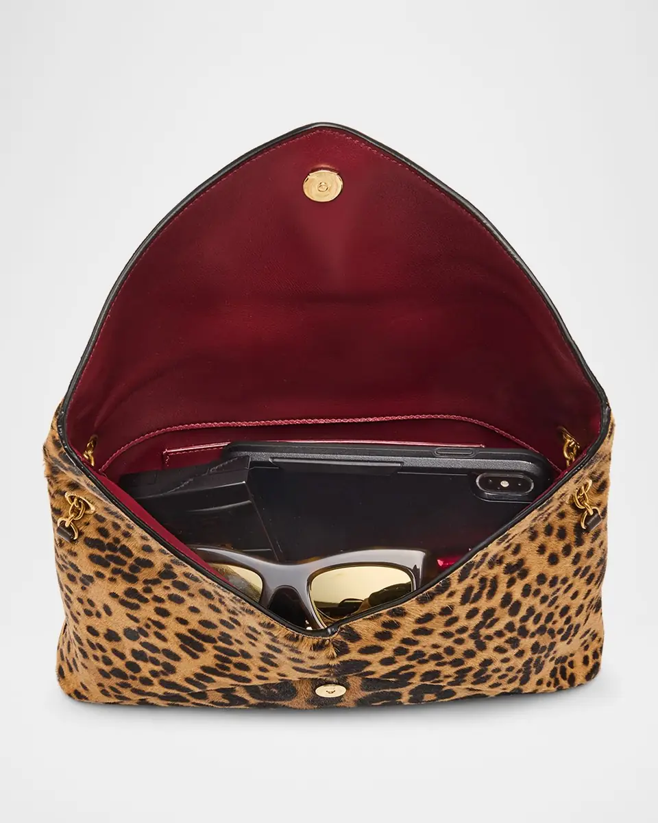 Saint Laurent YSL Envelope Flap Shoulder Bag in Leopard-Print Calf Hair | Thumbnail 11 Saint Laurent YSL Envelope Flap Shoulder Bag in Leopard-Print Calf Hair | Thumbnail 11