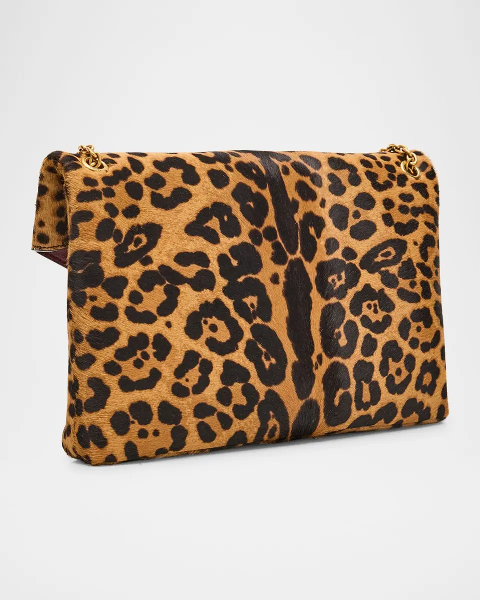 Saint Laurent YSL Envelope Flap Shoulder Bag in Leopard-Print Calf Hair | Thumbnail 7 Saint Laurent YSL Envelope Flap Shoulder Bag in Leopard-Print Calf Hair | Thumbnail 7