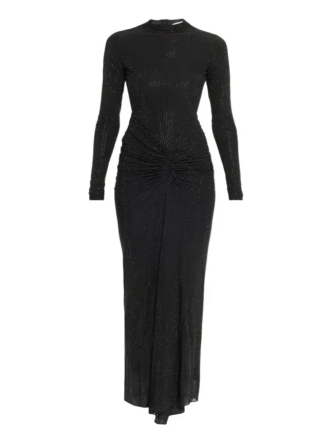 Zelda Embellished Mock-Neck Dress Zelda Embellished Mock-Neck Dress