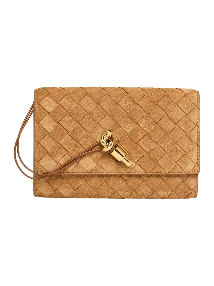 Andiamo Suede Clutch Bag
