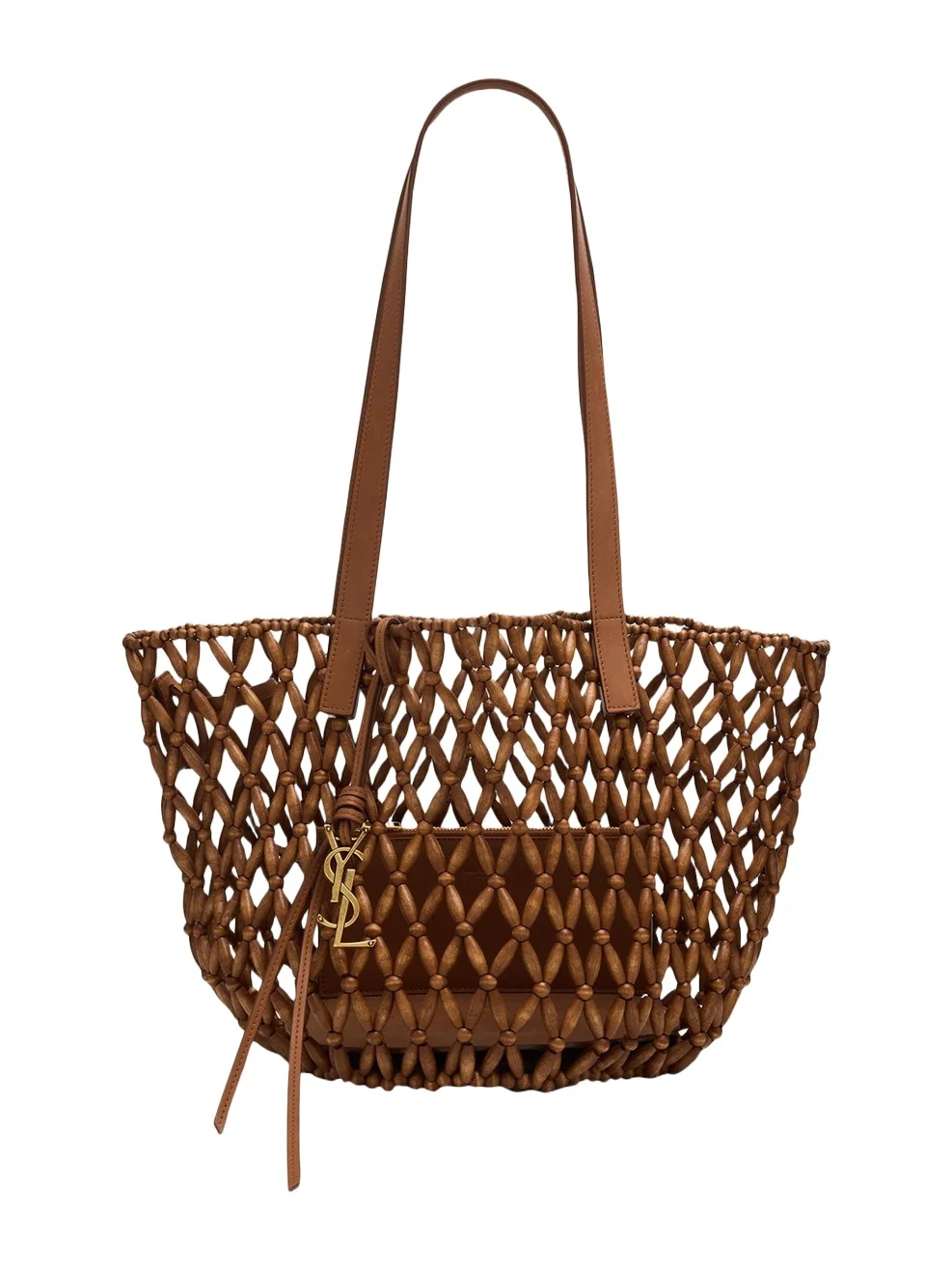 Saint Laurent Panier Small Open-Work Bead Shoulder Bag
