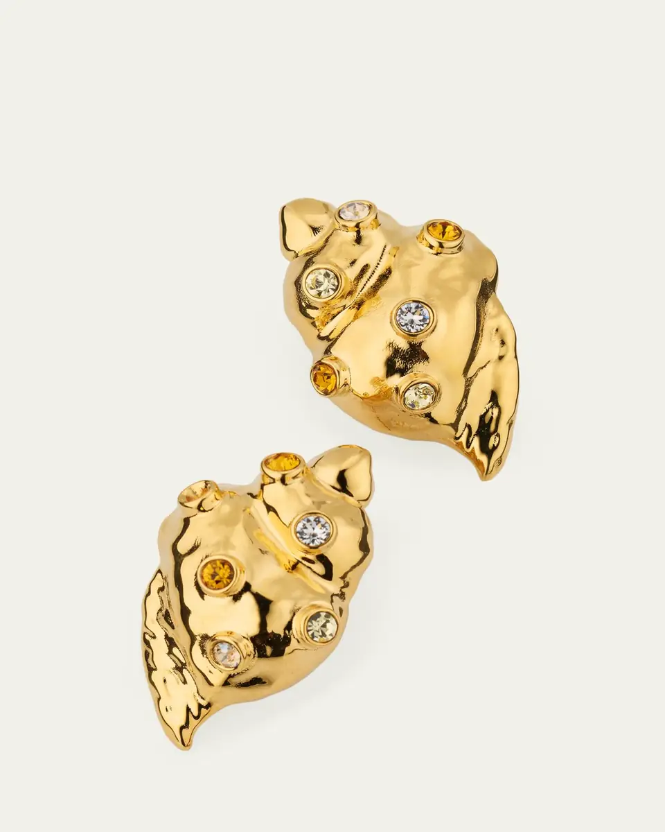Oscar de la Renta Seashell Stud Earrings | Thumbnail 3 Oscar de la Renta Seashell Stud Earrings | Thumbnail 3