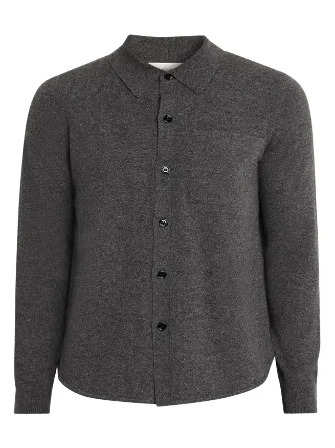 Men's Monaco Cashmere Knit Pocket Button-Down Shirt Men's Monaco Cashmere Knit Pocket Button-Down Shirt
