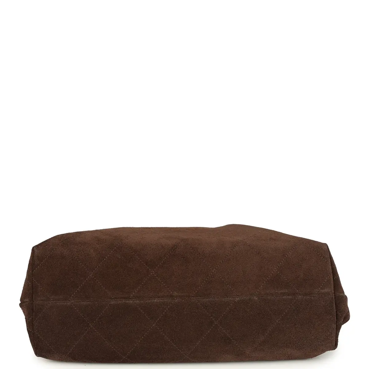 Chanel Chanel Maxi Hobo Bag Dark Brown Suede Antique Gold Hardware | Thumbnail 7