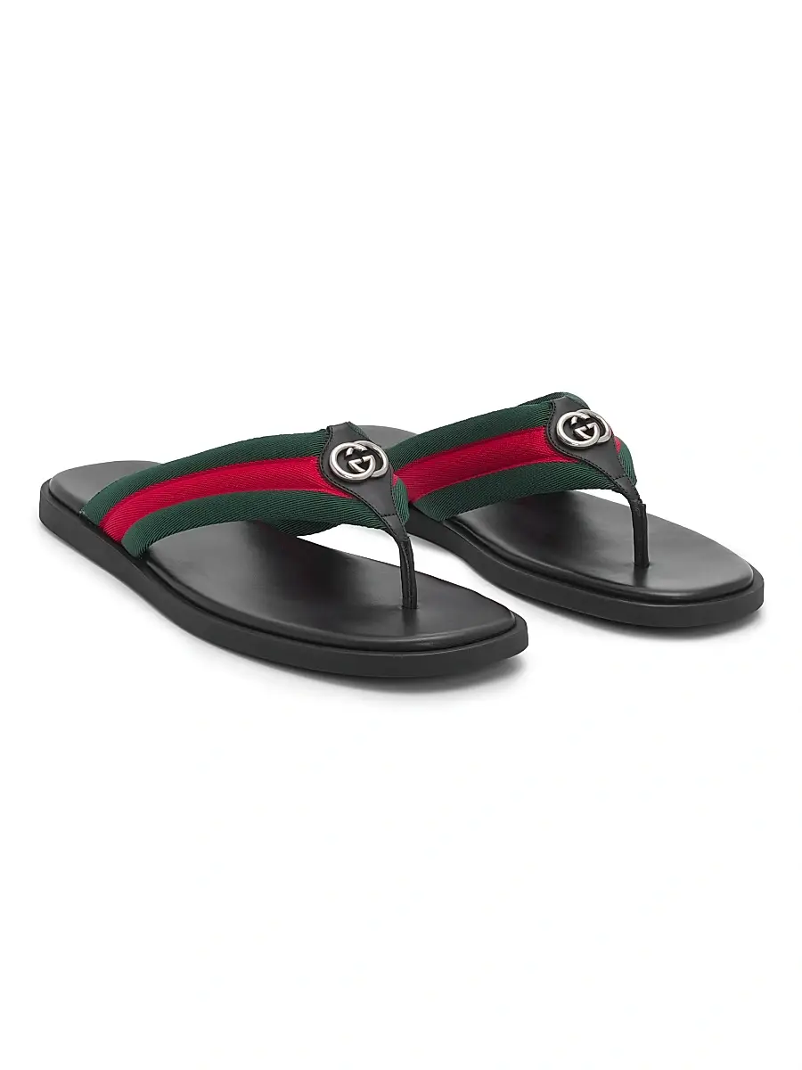 Gucci Men's Maverik Flip-Flop Sandals | Thumbnail 2 Gucci Men's Maverik Flip-Flop Sandals | Thumbnail 2