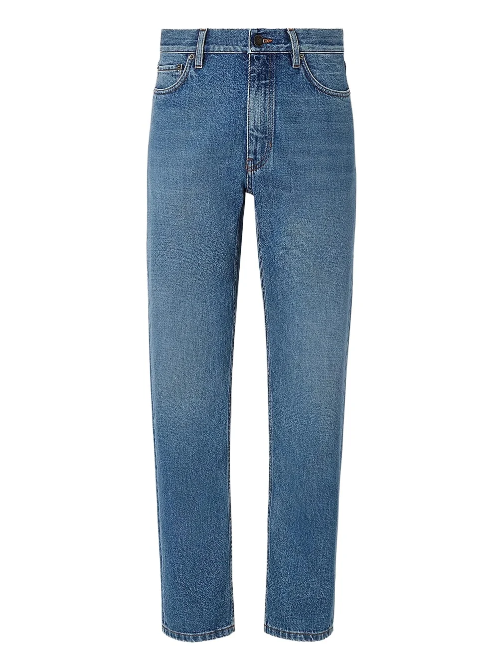 Zegna Men's Bleached Cotton Roccia Jeans