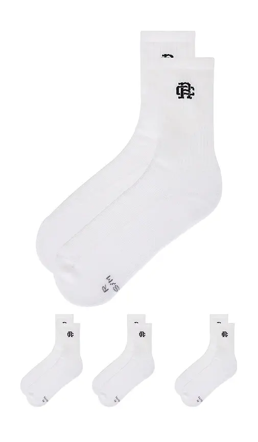 Reigning Champ 3 Pack Classic Crew Sock | Thumbnail 2