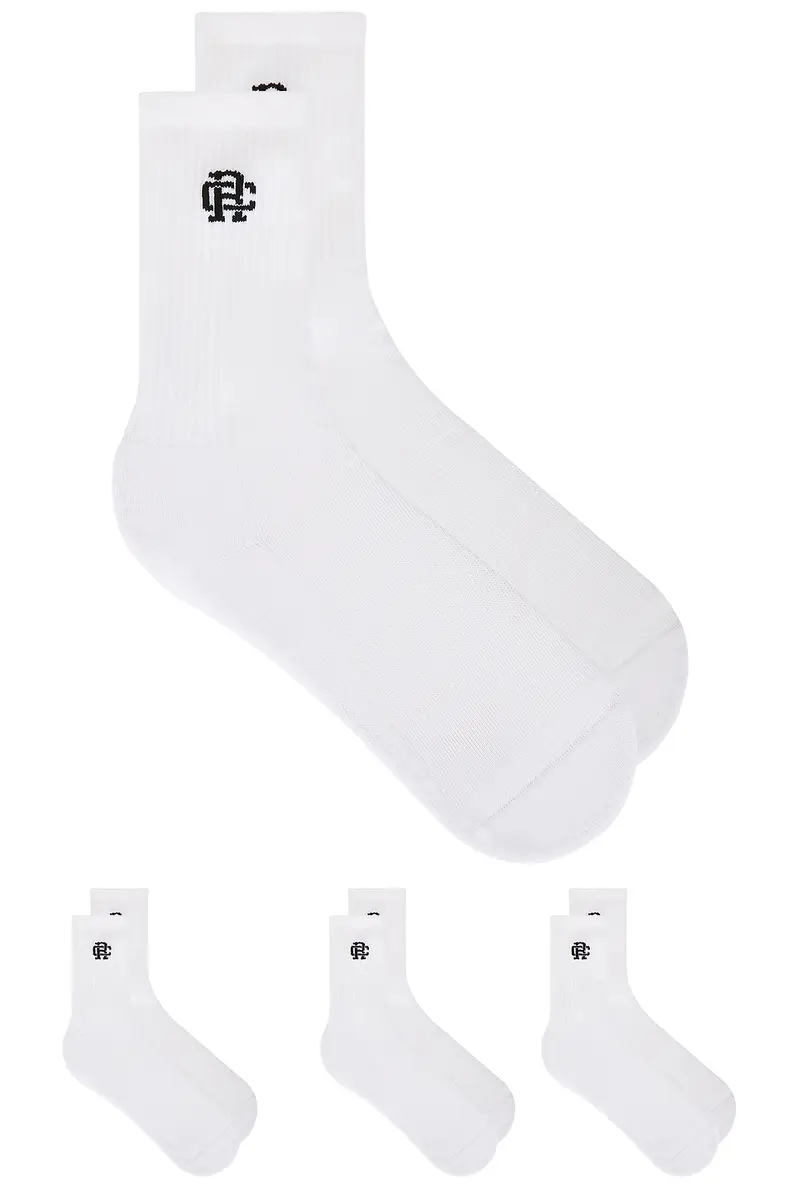 Reigning Champ 3 Pack Classic Crew Sock | Thumbnail 3