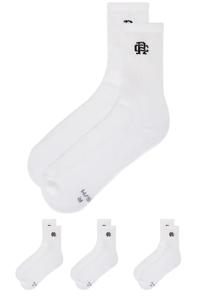 Reigning Champ 3 Pack Classic Crew Sock | Thumbnail 4
