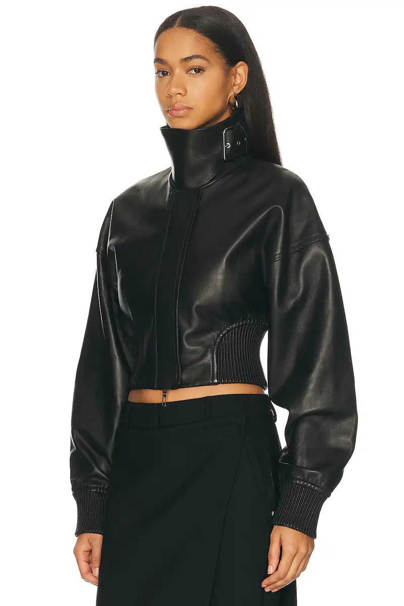 Sportmax Ossido Leather Jacket | Thumbnail 2 Sportmax Ossido Leather Jacket | Thumbnail 2