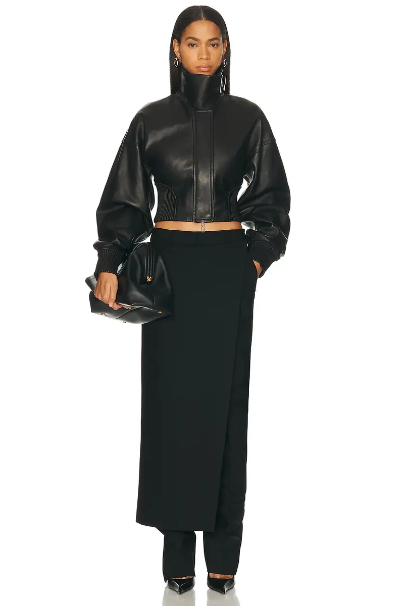 Sportmax Ossido Leather Jacket | Thumbnail 4 Sportmax Ossido Leather Jacket | Thumbnail 4