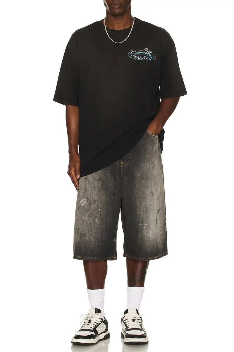 AMIRI Crystal Chateau Script Oversized Tee | Thumbnail 3 AMIRI Crystal Chateau Script Oversized Tee | Thumbnail 3