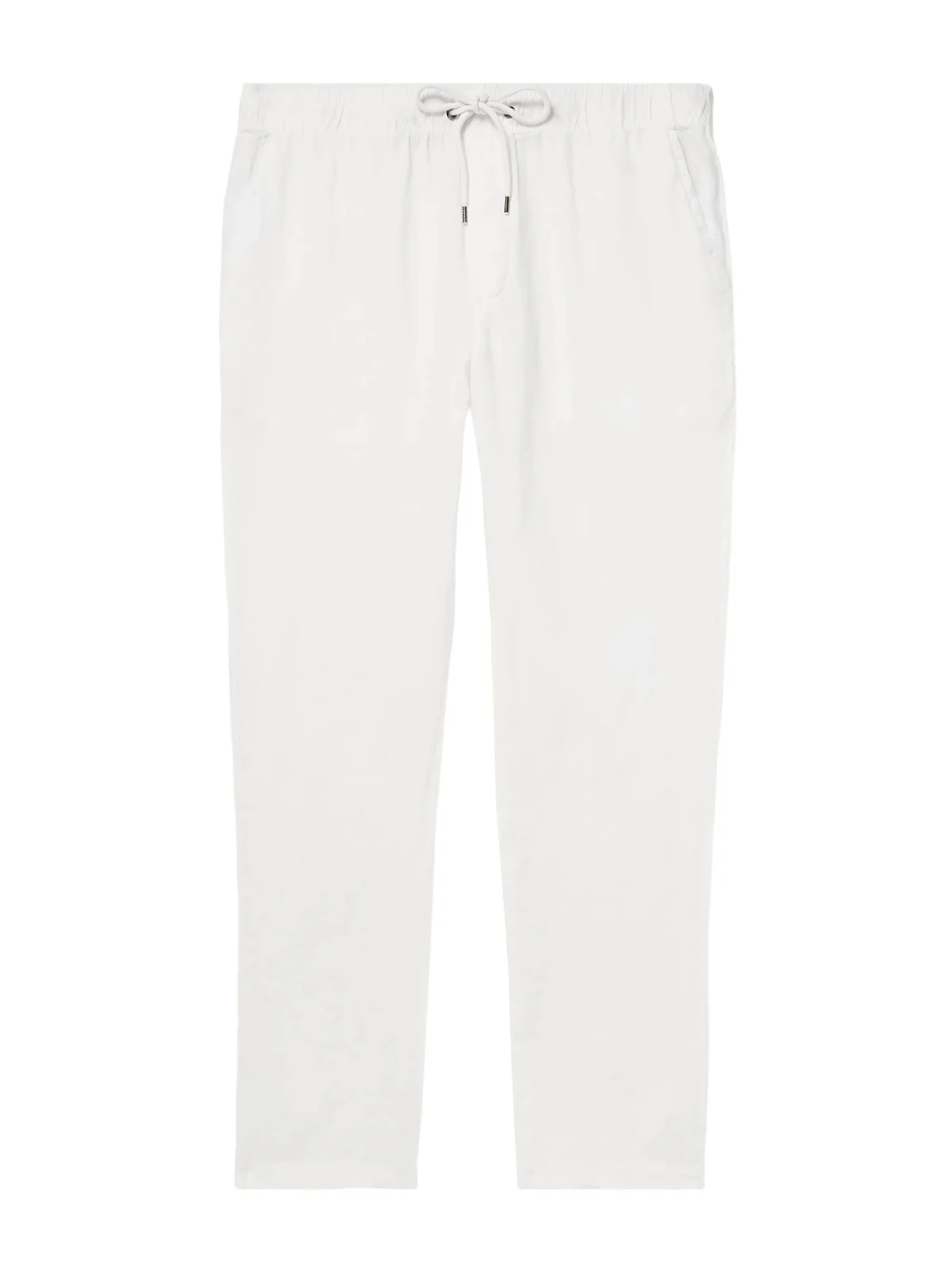Garment-Dyed Straight-Leg Linen Trousers - Men Garment-Dyed Straight-Leg Linen Trousers - Men