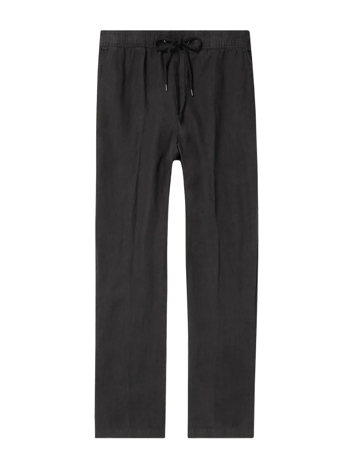 Garment-Dyed Straight-Leg Linen Drawstring Trousers - Men Garment-Dyed Straight-Leg Linen Drawstring Trousers - Men