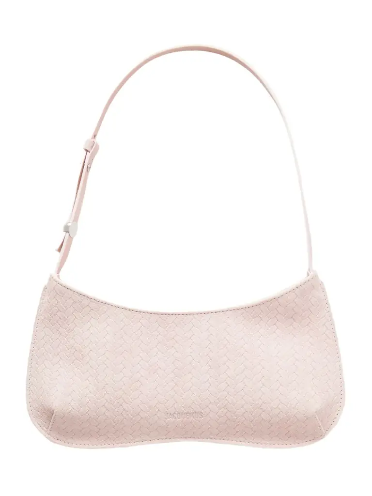 Le Bisou Embellished Woven Suede Shoulder Bag Le Bisou Embellished Woven Suede Shoulder Bag