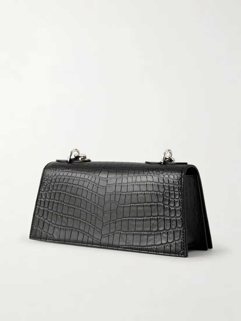 Alexander McQueen Jeweled Satchel Mini Embellished Croc-effect Leather Shoulder Bag | Thumbnail 4