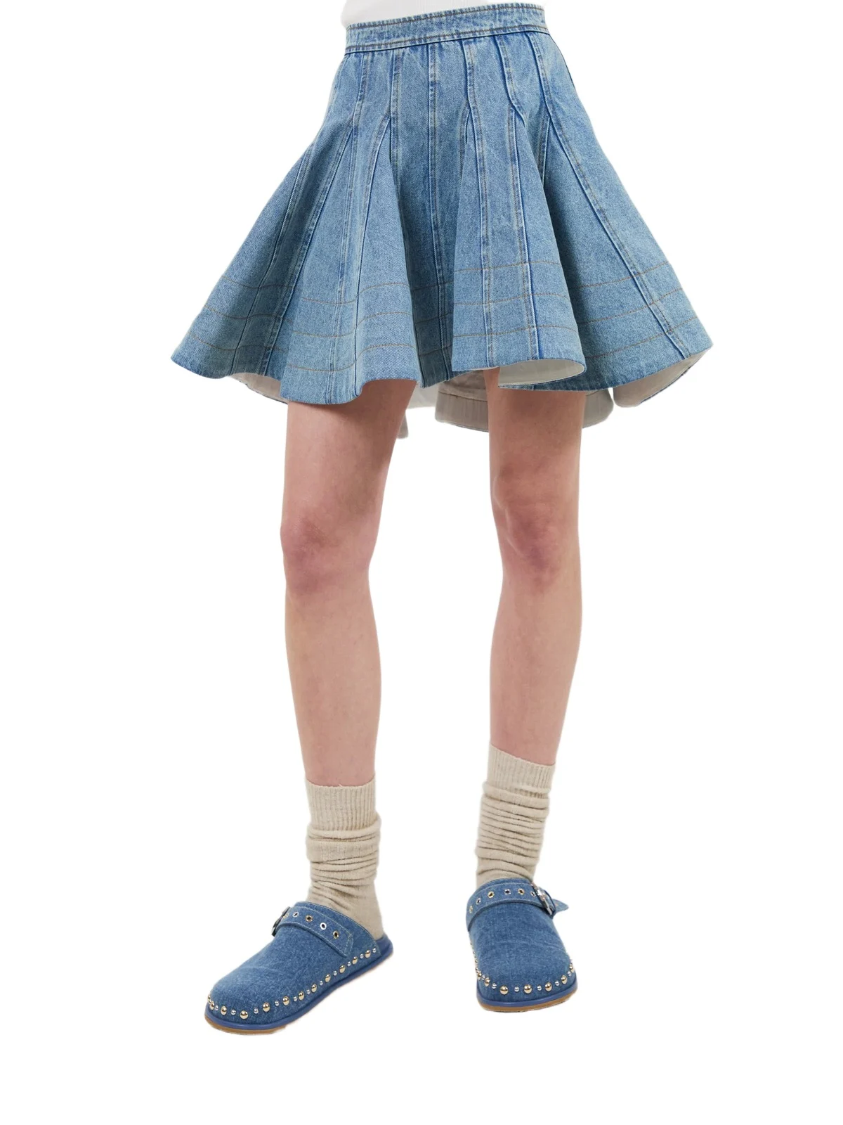 The Kalle skirt in light blue The Kalle skirt in light blue