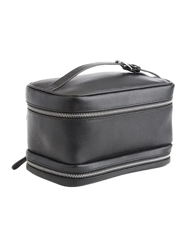 Royce New York Personalized Leather Makeup Bag Train Case