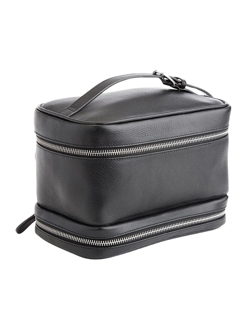 Personalized Leather Makeup Bag Train Case Personalized Leather Makeup Bag Train Case