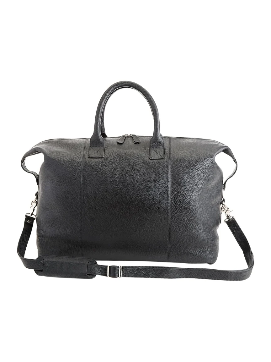 Monogrammed Leather Duffel Bag with Suitcase Handle Strap Monogrammed Leather Duffel Bag with Suitcase Handle Strap