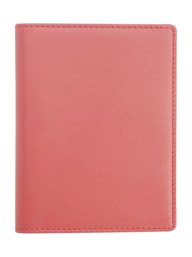 Personalized Leather RFID-Blocking Passport Wallet with Vaccine Card Pocket