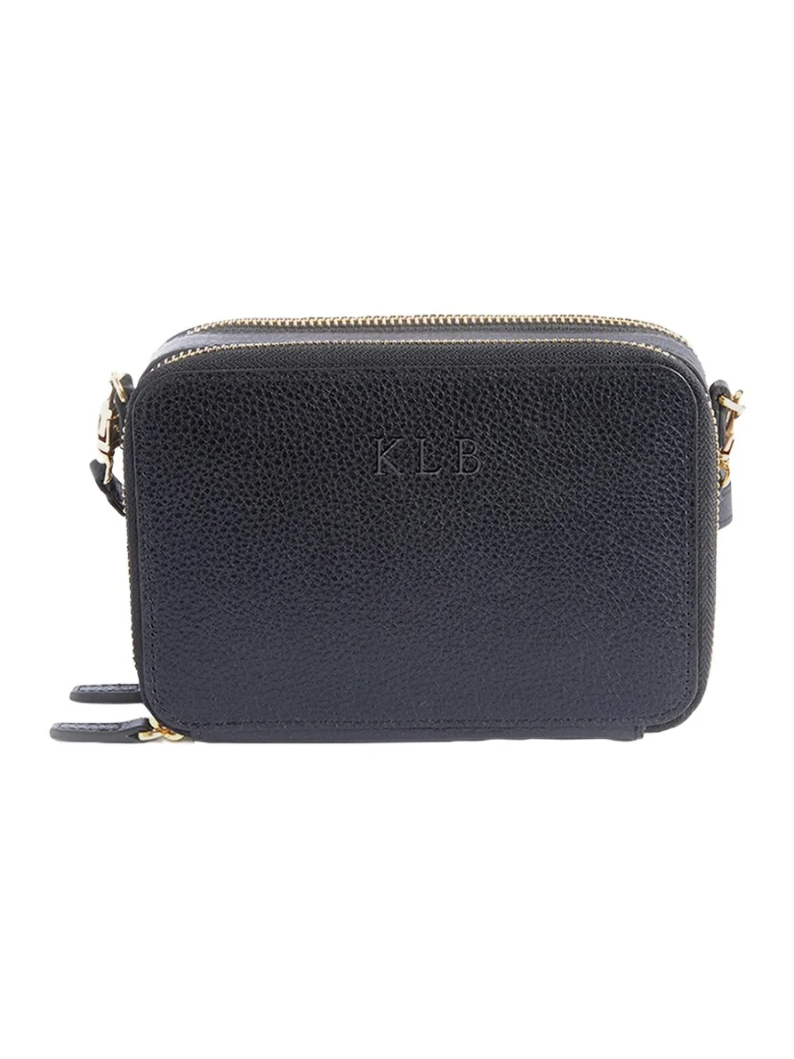 Monogrammed Leather Crossbody Bag, Personalized Monogrammed Leather Crossbody Bag, Personalized