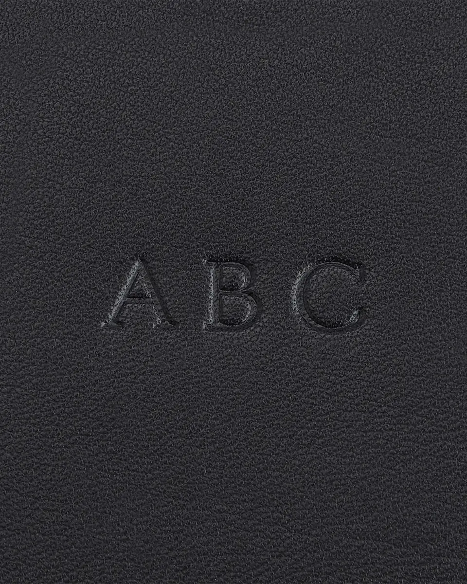 Royce New York Monogrammed Compact Leather Toiletry Bag, Personalized | Thumbnail 2