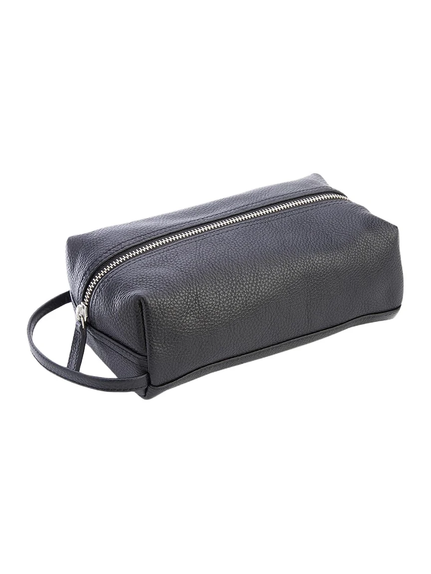 Royce New York Monogrammed Compact Leather Toiletry Bag, Personalized